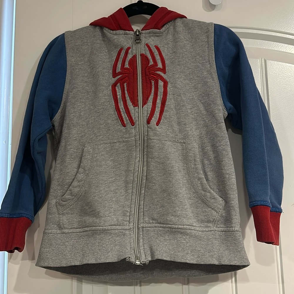 Marvel Hanna Anderson Spider-Man zip up sweatshirt youth size 5